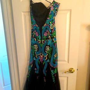 Festive long formal dress